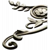 Spiral Floral Corner STL for CNC Milling