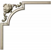 Baroque corner blossom - STL 3D model for CNC router