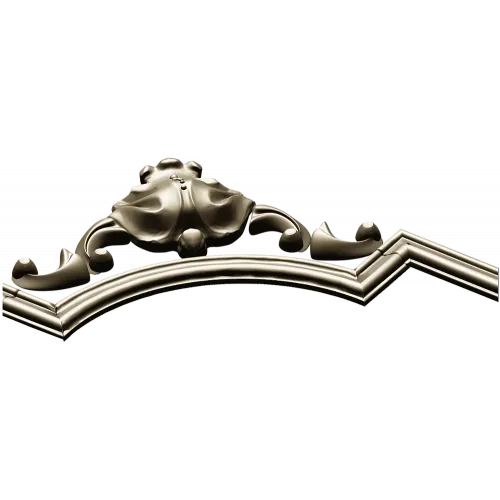 Baroque corner blossom - STL 3D model for CNC router
