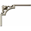 Baroque corner blossom - STL 3D model for CNC router