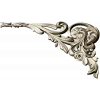 Угловой рокайльный картуш - детализированная 3D модель STL для ЧПУ