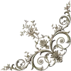 Rococo Floral Corner STL for CNC Carving