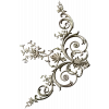 Rococo Floral Corner STL for CNC Carving
