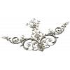 Rococo Floral Corner STL for CNC Carving