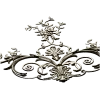 Rococo Floral Corner STL for CNC Carving