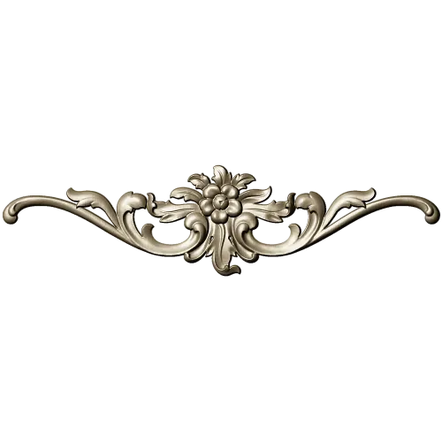 Rococo Floral Cartouche STL 3D Model for CNC