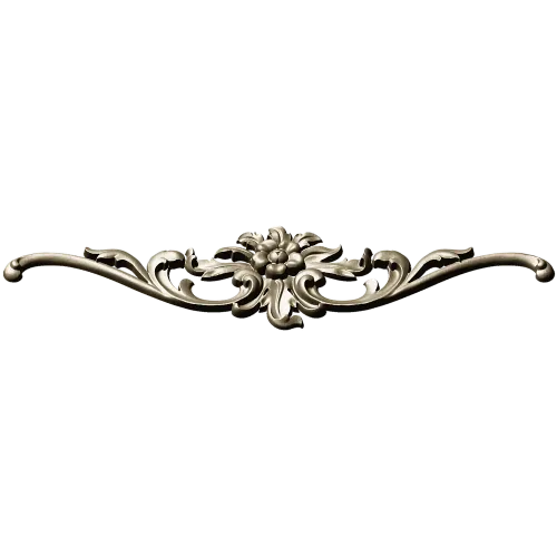 Rococo Floral Cartouche STL 3D Model for CNC