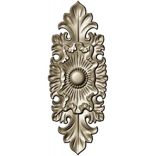Gilded Acanthus Rosette Decorative Plaque STL