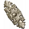 Gilded Acanthus Rosette Decorative Plaque STL