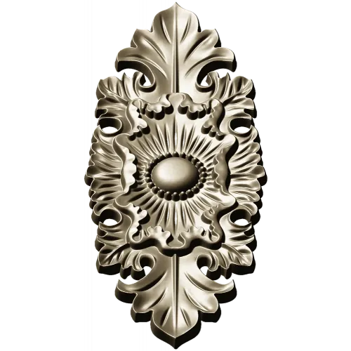 Gilded Acanthus Rosette Decorative Plaque STL
