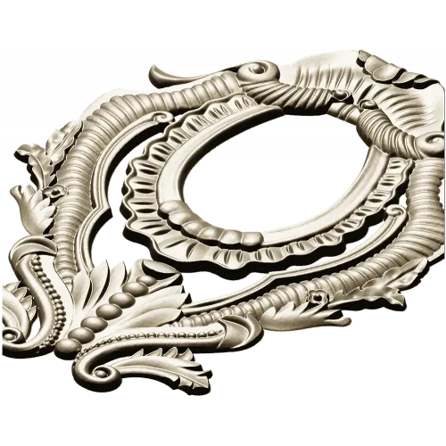 Барочный овальный картуш для ЧПУ - 3D модель в формате STL