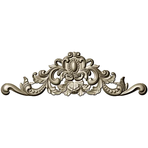 Rococo Cartouche STL 3D Model for CNC Milling