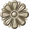 Classic Floral Rosette STL for CNC Milling