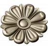 Classic Floral Rosette STL for CNC Milling