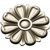 Classic Floral Rosette STL for CNC Milling