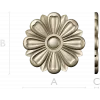 Classic Floral Rosette STL for CNC Milling
