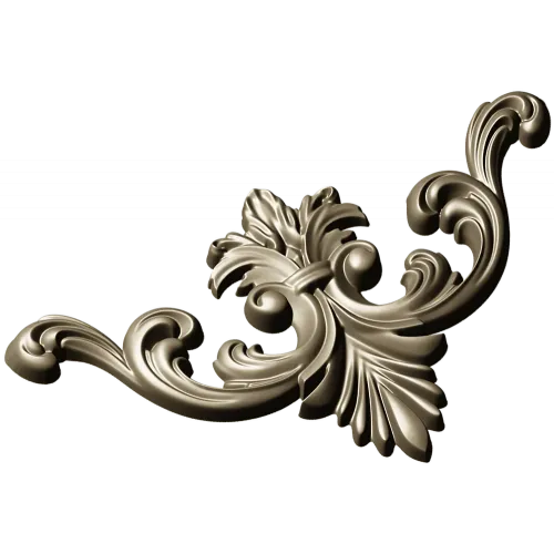 Baroque Acanthus Cartouche - STL 3D model for CNC carving