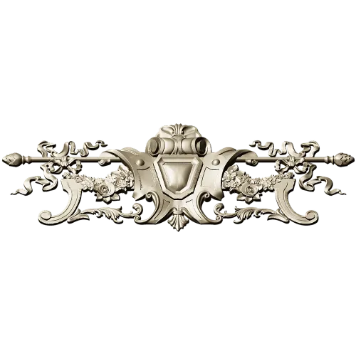 Baroque Cartouche 3D STL for CNC Router