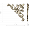 Baroque Acanthus Corner STL