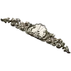Резная накладка "Ракушечный картуш Рококо" - STL 3D модель для ЧПУ