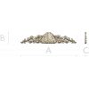 Резная накладка "Ракушечный картуш Рококо" - STL 3D модель для ЧПУ