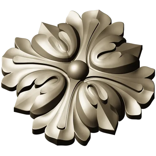 Флоральный медальон - 3D модель STL для ЧПУ