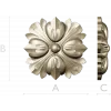Флоральный медальон - 3D модель STL для ЧПУ