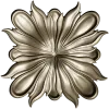 Ornate Floral Rosette - STL 3D Model for CNC Carving