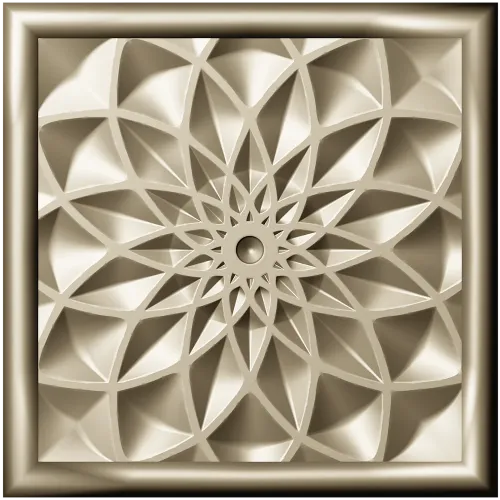 Golden Mandala Panel