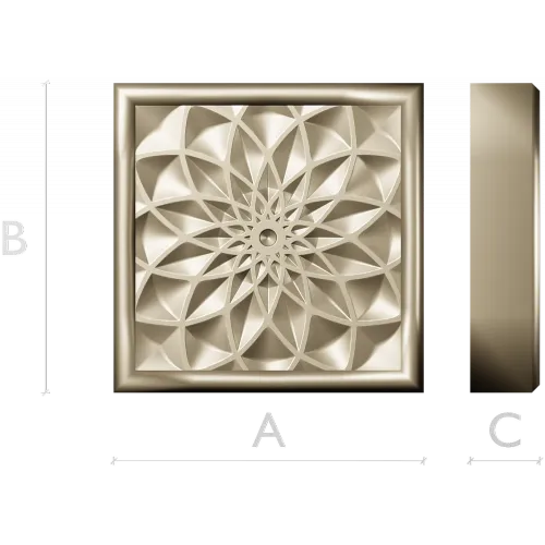 Golden Mandala Panel