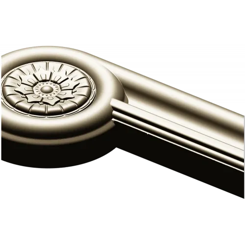 Fluted Rosette Terminal - STL 3D model for CNC