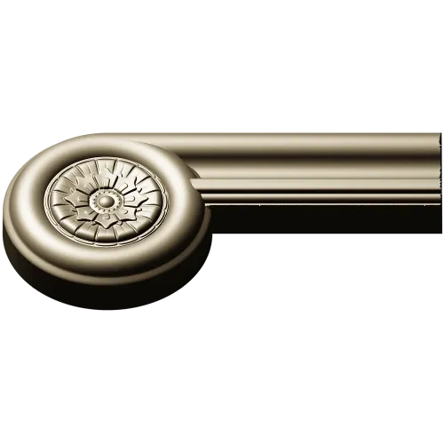 Fluted Rosette Terminal - STL 3D model for CNC