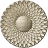 Sunflower Rosette - High-Relief STL 3D Model for CNC