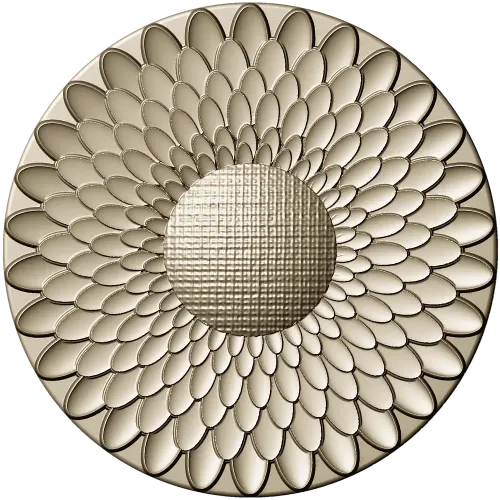 Sunflower Rosette - High-Relief STL 3D Model for CNC