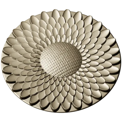 Sunflower Rosette - High-Relief STL 3D Model for CNC