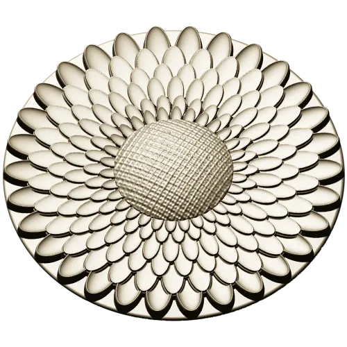 Sunflower Rosette - High-Relief STL 3D Model for CNC