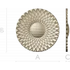 Sunflower Rosette - High-Relief STL 3D Model for CNC