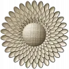 Sunburst Rosette 3D STL for CNC