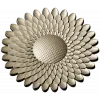 Sunburst Rosette 3D STL for CNC