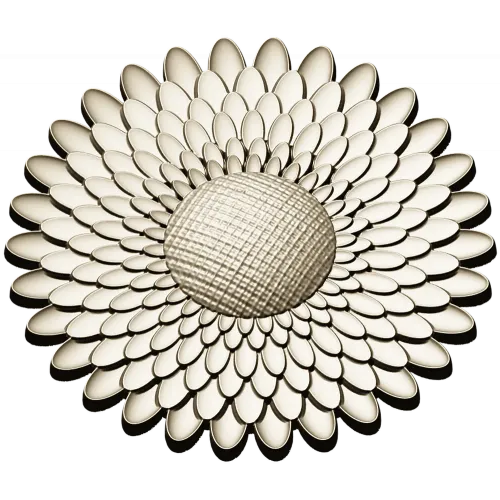 Sunburst Rosette 3D STL for CNC