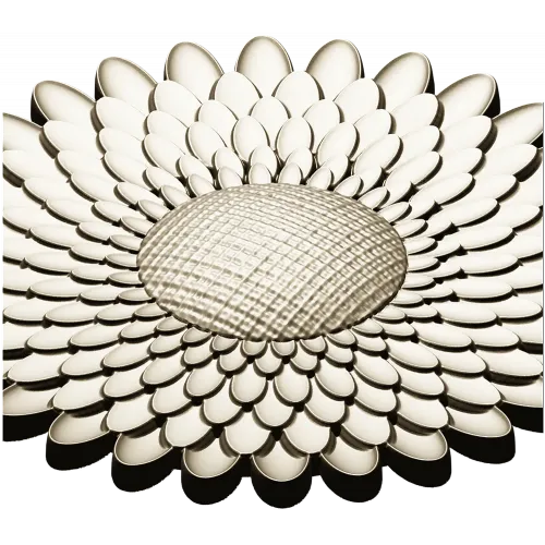 Sunburst Rosette 3D STL for CNC