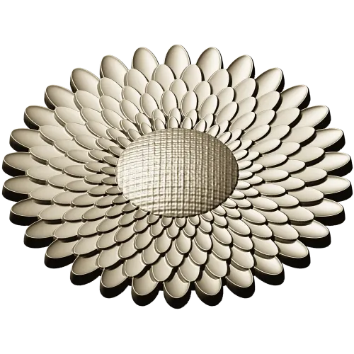 Sunburst Rosette 3D STL for CNC