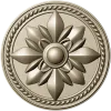 Regal Fleur Rosette - decorative round rosette STL for CNC milling