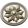 Regal Fleur Rosette - decorative round rosette STL for CNC milling