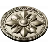 Regal Fleur Rosette - decorative round rosette STL for CNC milling