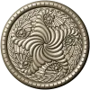 Spiral Acanthus Rosette STL 3D model for CNC