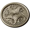 Spiral Acanthus Rosette STL 3D model for CNC