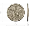Spiral Acanthus Rosette STL 3D model for CNC