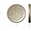 Circular Floral Rosette - STL 3D model for CNC milling