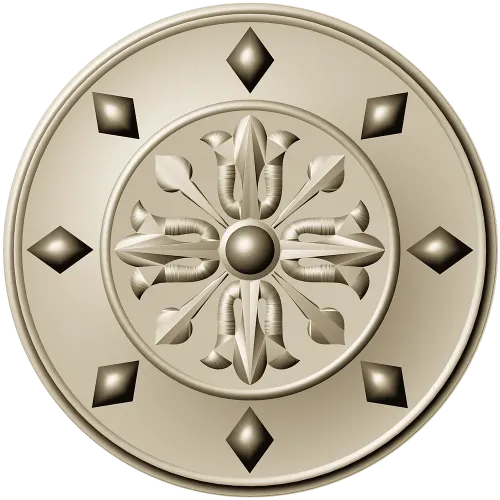 Aurelian Rosette - high-detail STL 3D model for CNC carving